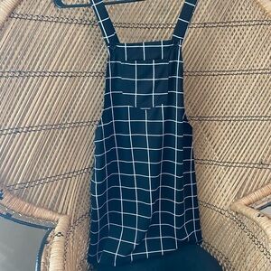 SHEIN Black and White Grid Dress